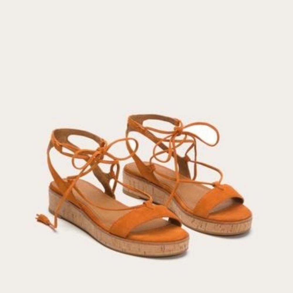 Frye Miranda Suede Leather Gladiatior Strappy Sandal